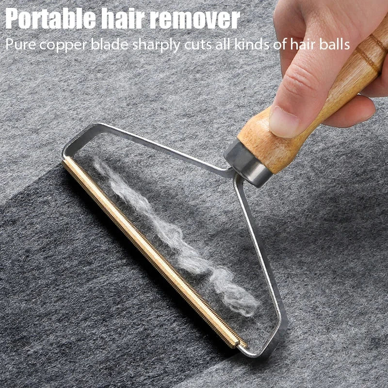 Pet Hair Remover Portable Manual Scraper Lint Cleaner Sticky Brush Cat Hair Removal Brush Hair Removal Tool Cat Accessories